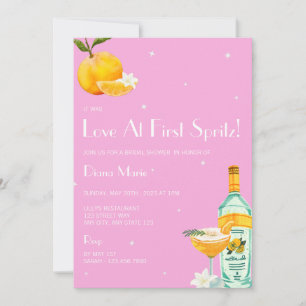 Aperol Spritz Main Squeeze Bridal Shower Invite