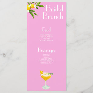 Aperol Spritz Main Squeeze Bridal Shower Menu