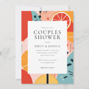 Aperol Spritz Modern Couples Shower Invitation