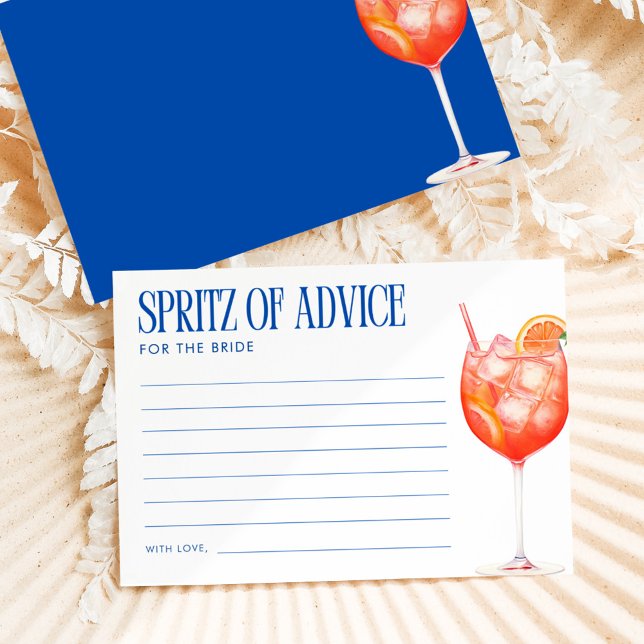 Aperol Spritz of Advice for the Bride Enclosure Card (Creator Uploaded)