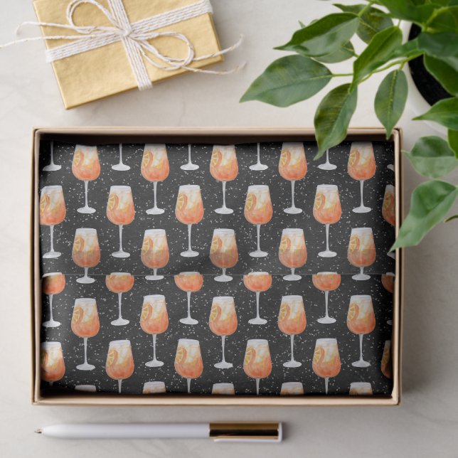 Aperol Spritz Pattern Tissue Paper (Gift)