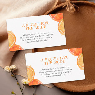 Aperol Spritz Recipe Request Bridal Shower  Enclosure Card