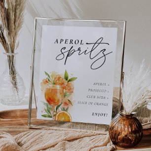 Aperol Spritz Sign Signature Drink Bridal Shower
