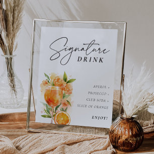 Aperol Spritz Sign Signature Drink Bridal Shower