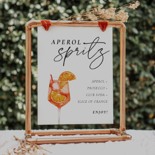 Aperol Spritz Sign Signature Drink Bridal Shower