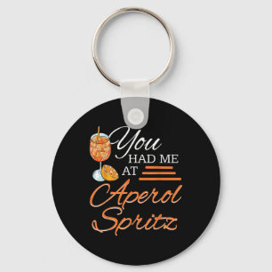 Aperol Spritz Tail Party Alcohol Drink Summer Beve Key Ring
