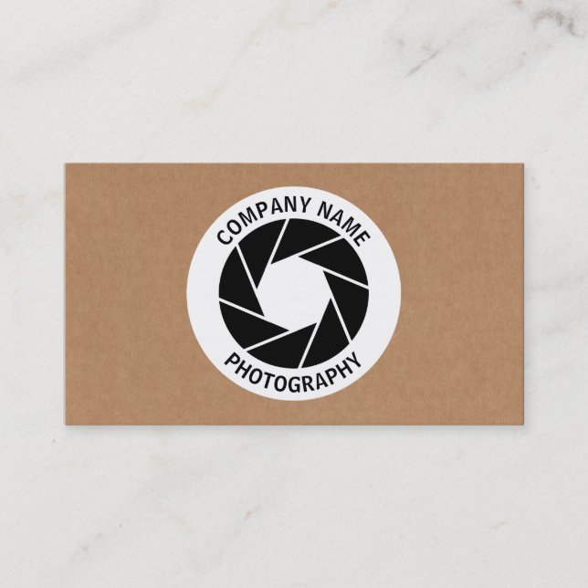 Aperture Circle - Cardboard Business Card (Front)