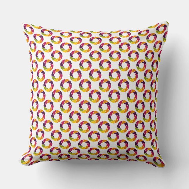 Aperture Pattern - Colours 03 Cushion (Front)