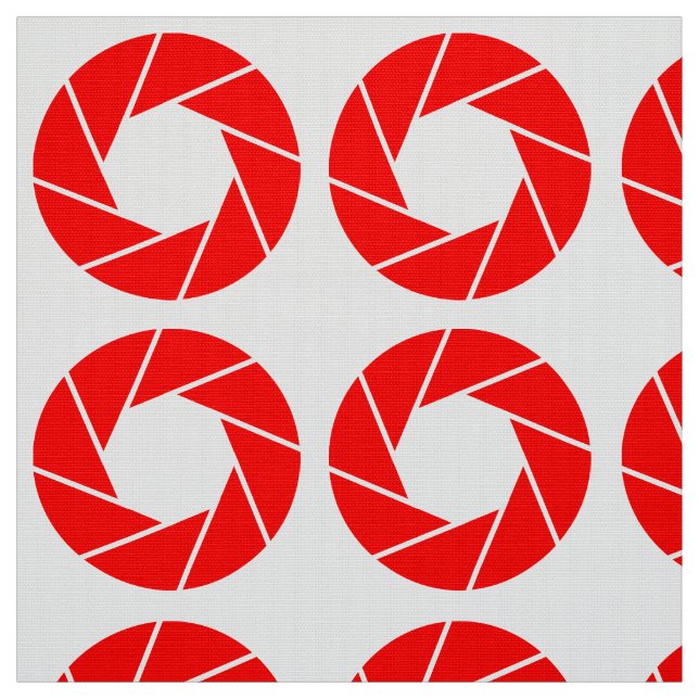 Aperture Pattern - Red Fabric (Swatch)