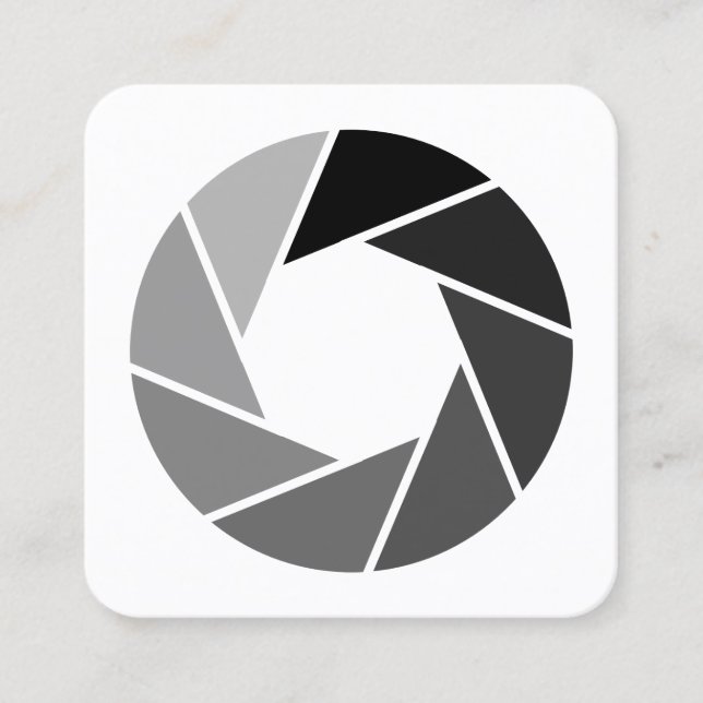 Aperture - Tones Square Business Card (Front)