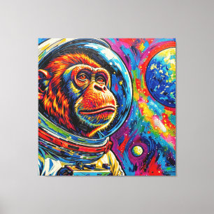 APES IN SPACE-4 CANVAS PRINT