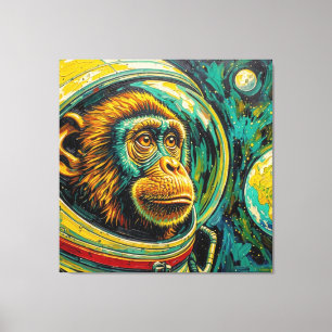 APES IN SPACE-5 CANVAS PRINT