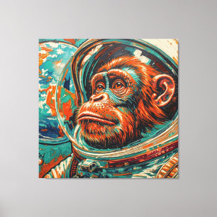 APES IN SPACE CANVAS PRINT