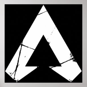 Apex Legends Logo  Apex Legends White Symbol Poster