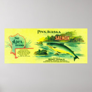 Apex Salmon Can LabelGerard Point, AK Poster