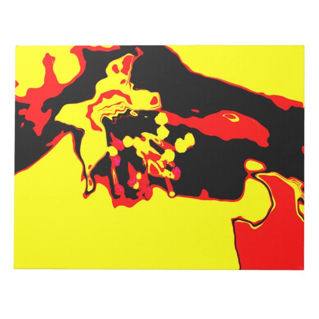 Apfelblüte - Apple blossom y/b/r Notepad (Front)