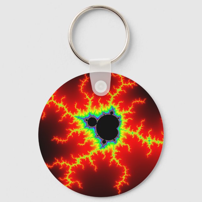 Apfelmännchen mandelbrot set key ring (Front)