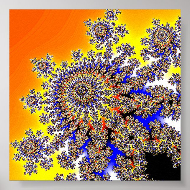 Apfelmännchen Mandelbrot set Poster (Front)