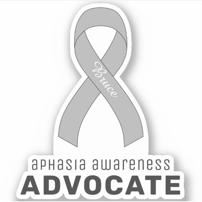 Aphasia Awareness Advocate Vinyl Sticker (Front)