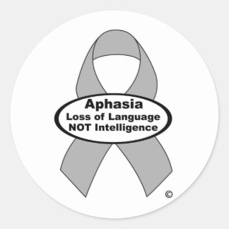 Aphasia Awareness sticker