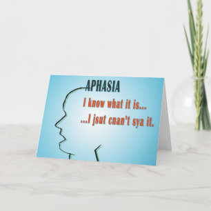 Aphasia Card
