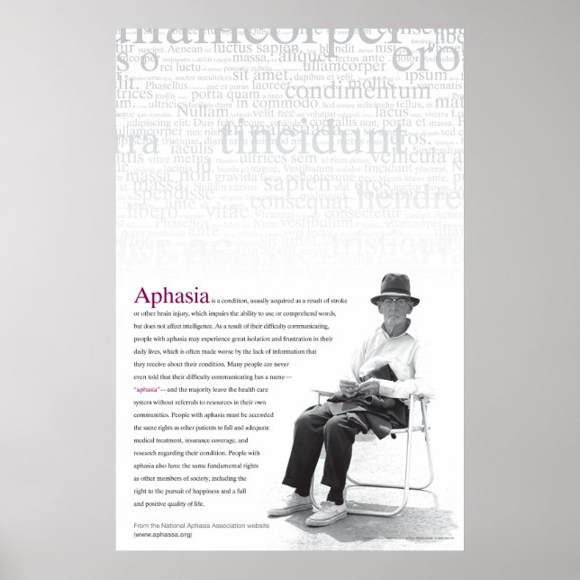 Aphasia Poster (Front)