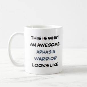 aphasia warrior, awesome coffee mug