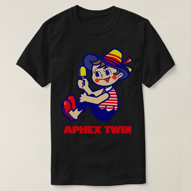 Aphex Twin Retro Fan Design T-Shirt (Design Front)
