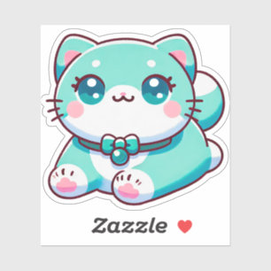 Aphmau Kim, YT, Meemeows, Cute Cat, Cyan, Stickers