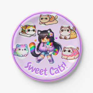 Aphmau Style, Birthday Girl, Sweet Cats, Minecraft Paper Plate
