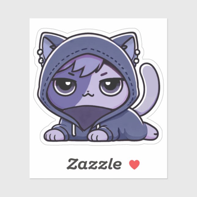 Aphmau, Zane, Meemeows, Cute Cat, Goth, Stickers (Sheet)