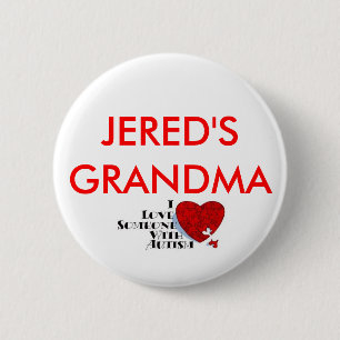 APHOTOA, JERED'S GRANDMA 6 CM ROUND BADGE