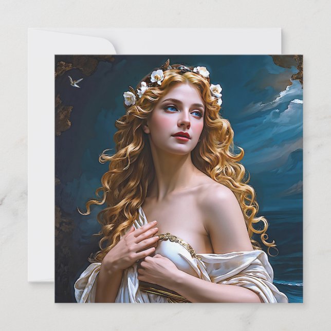 "Aphrodite: Goddess of Love and Light" Invitation (Front)