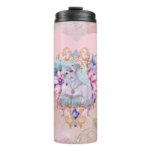 Aphrodite goddess of love roses by Renee Thermal Tumbler