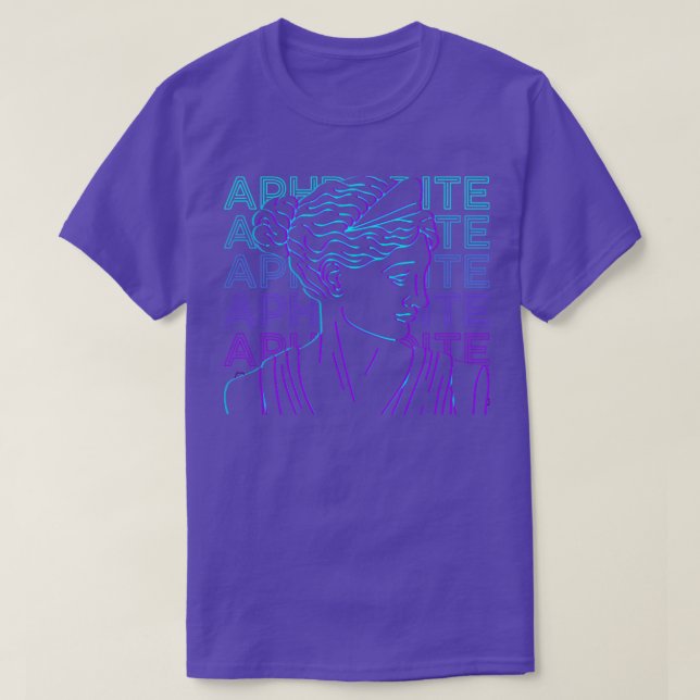 Aphrodite Greek Goddess Of Love Beauty Retro Aphro T-Shirt (Design Front)
