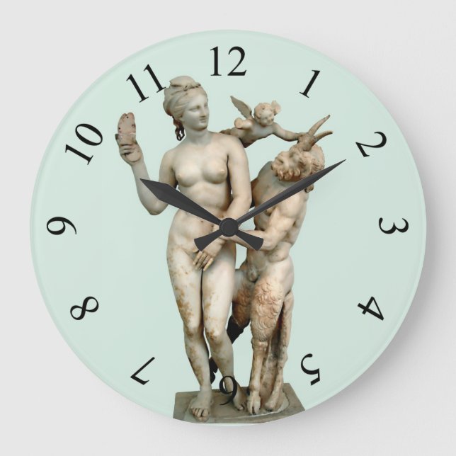 Aphrodite, Pan and Eros Large Clock (Front)