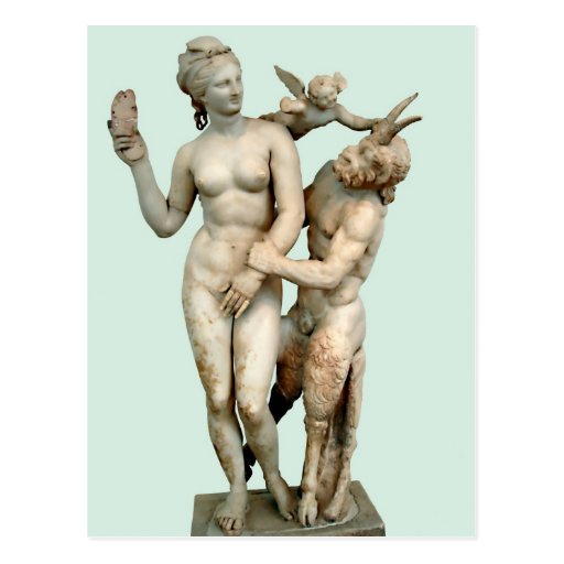 Image of Aphrodite, Pan and Eros Postcard