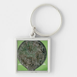 Aphrodite persuading Helen to follow Paris to Key Ring