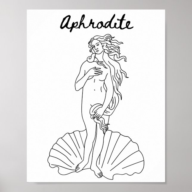 Aphrodite - Venus - Greek Goddess of Beauty Poster (Front)