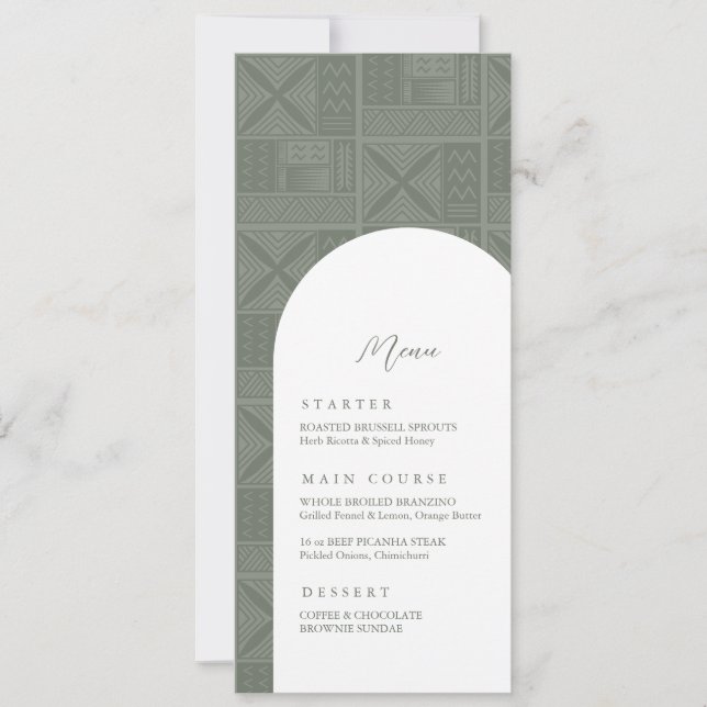 Apia Wedding Menu (Front)