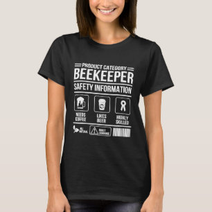 Apiarist Beekeeper Info Bee Apiculture Beekeeping T-Shirt