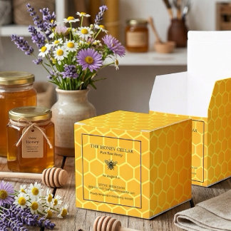 Apiary Beekeeper Honey Artisan Logo Favour Box