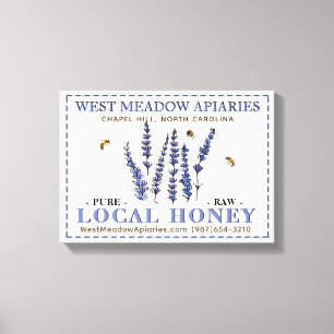 Apiary Name Farmer's Market Local Honey Sign Bee