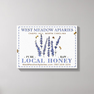 Apiary Name Farmer's Market Sign Board Local Honey