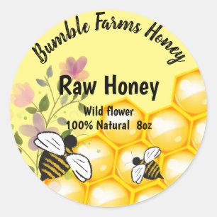 Apiary RAW HONEY Custom label