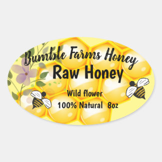 Apiary RAW HONEY Custom label