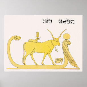 Apis illustration from Pantheon Egyptien (1823-182 Poster