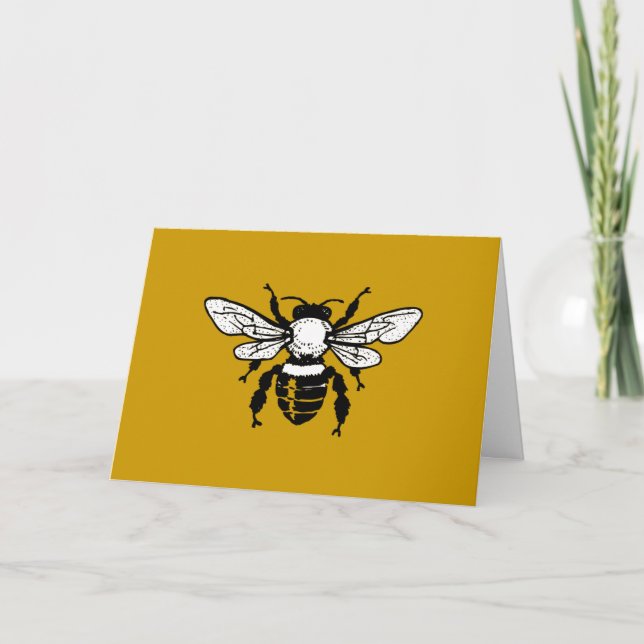 Apis Mellifera Honeybee Greeting Card (Front)