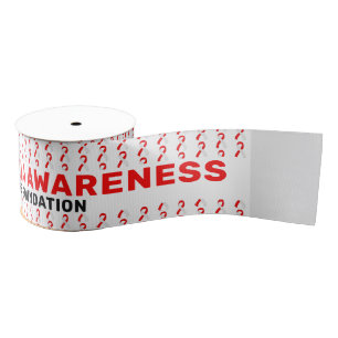 Aplastic Anaemia Awareness Pattern Ribbon Grosgrain Ribbon