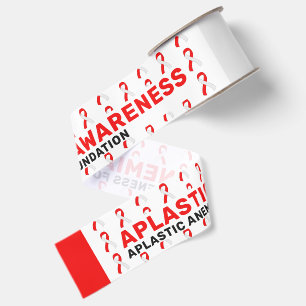Aplastic Anaemia Awareness Pattern Ribbon Grosgrain Ribbon